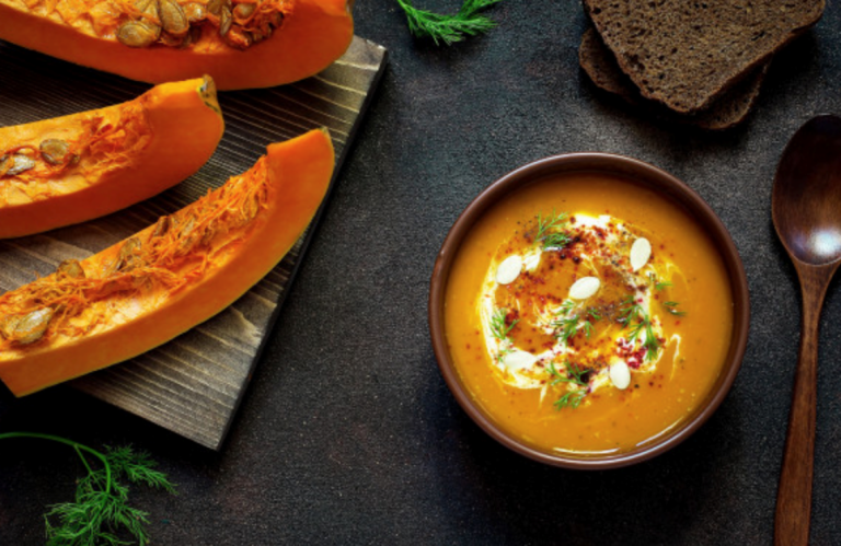 Autumn Spiced Pumpkin Soup & Irish Soda Bread